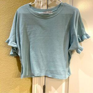 Light blue large Gypsies & Moondust top‎